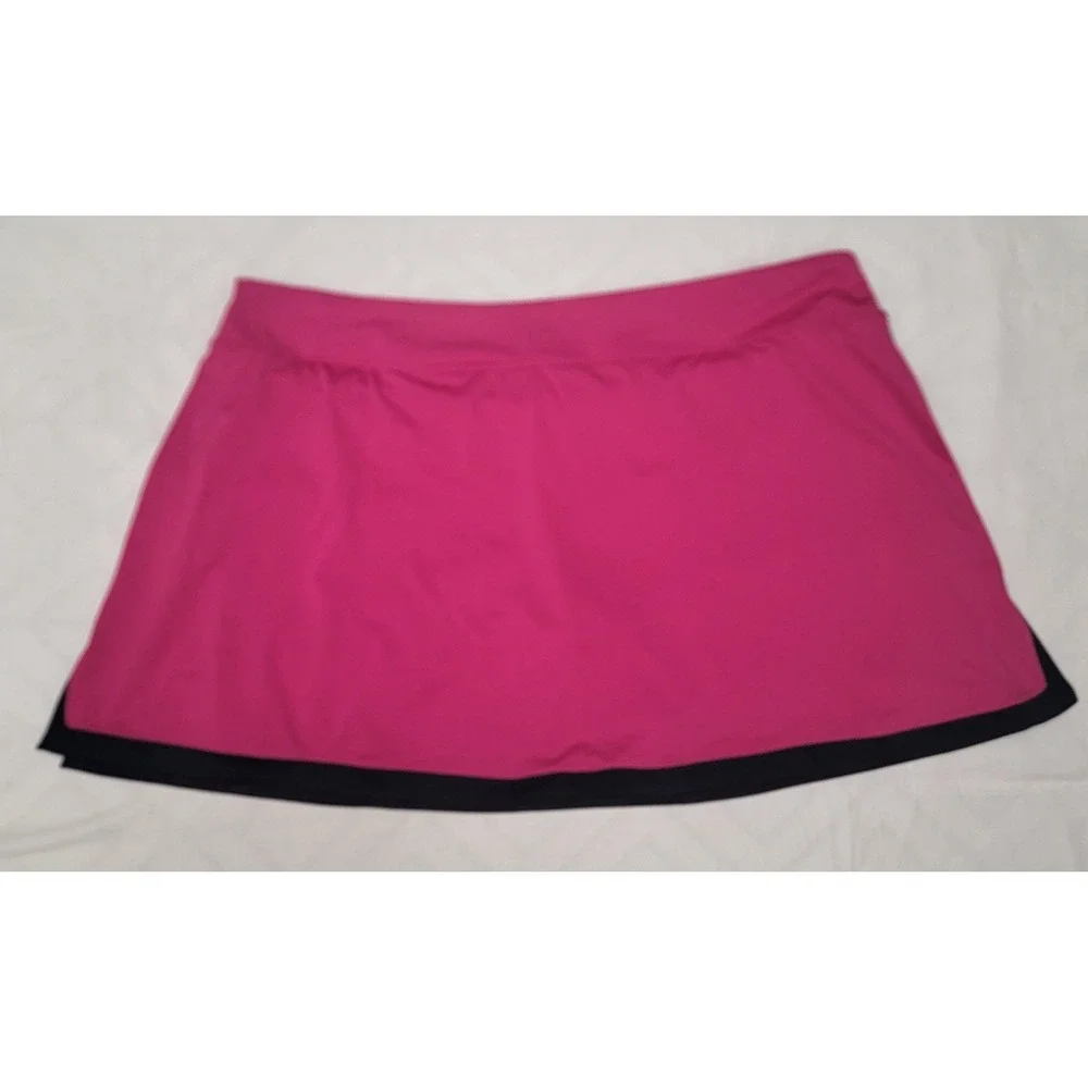 Nike Court Dri-FIT Skort Pink Navy Blue Athletic Skirt Women 1X 427073-681